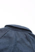 Lantern Sleeve Snap Button Placket Washed Pullover Casual Round Neck Sweatshirt